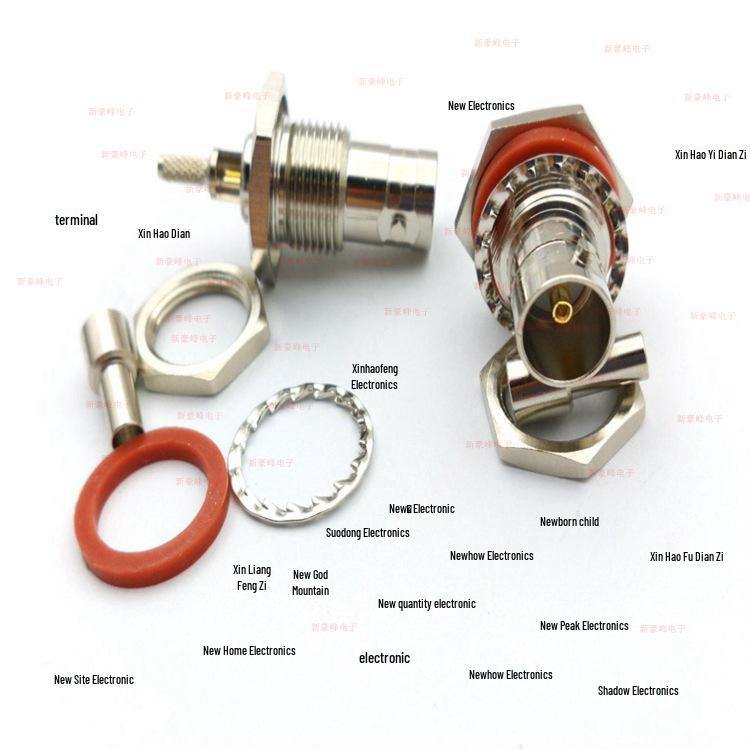 75 Ohm BNC-KY Waterproof Hex Wall-Through Female Connector for RF Cables (RG316/174/178/179)