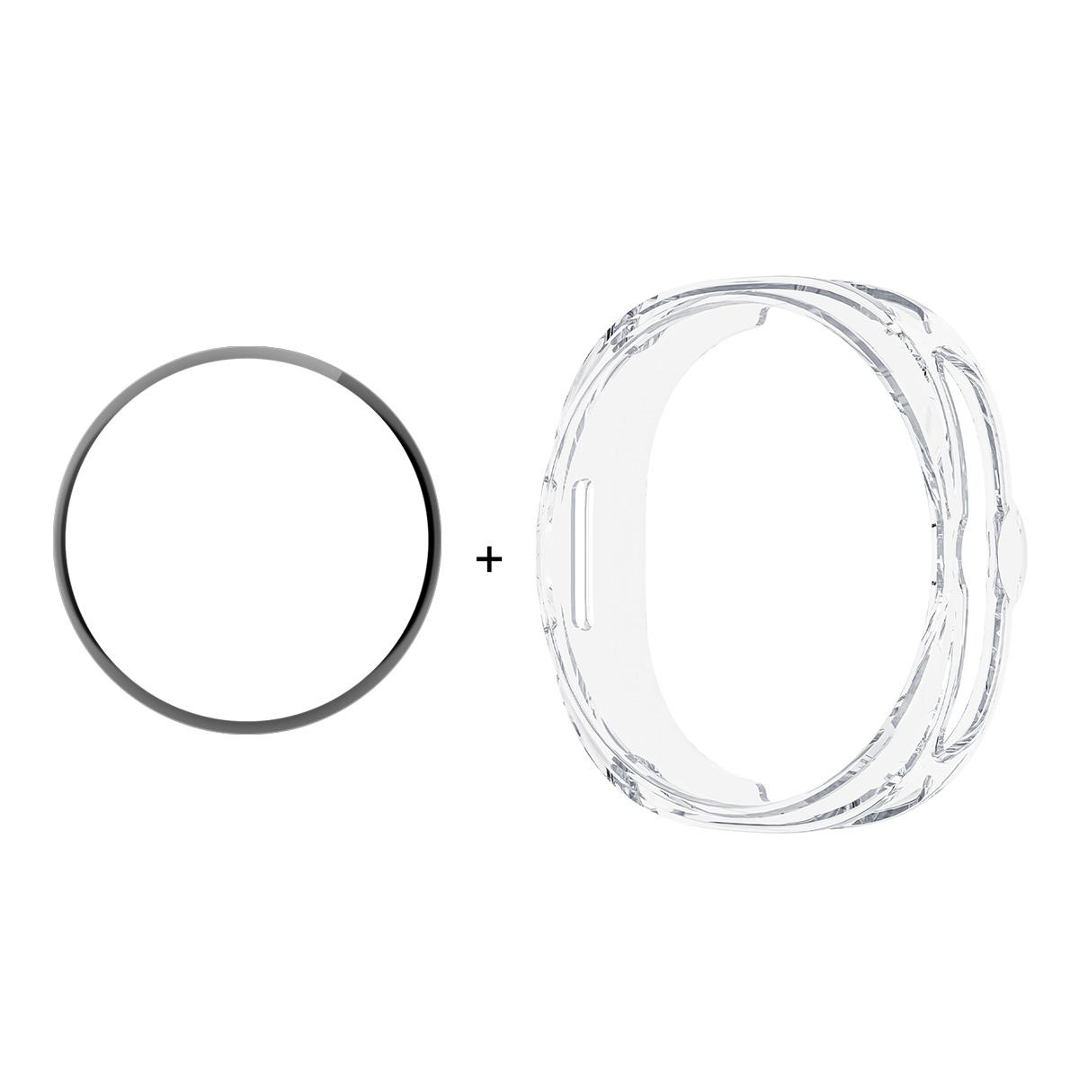 

ENKAY HAT PRINCE For Samsung Galaxy Watch8 Classic 46mm Case with PMMA Screen Film TPU Watch Cover G