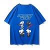 Snoopy Cartoon Anime Women T-shirt Summer Short Sleeve  Men Women Tee Shirts Tops 2026 New Fashion Couple Clothes Top