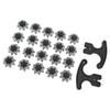 20PCS Golf Spikes Replacement with Nail Puller TPU Easy To Replace Anti Skid Golf Studs for Golf