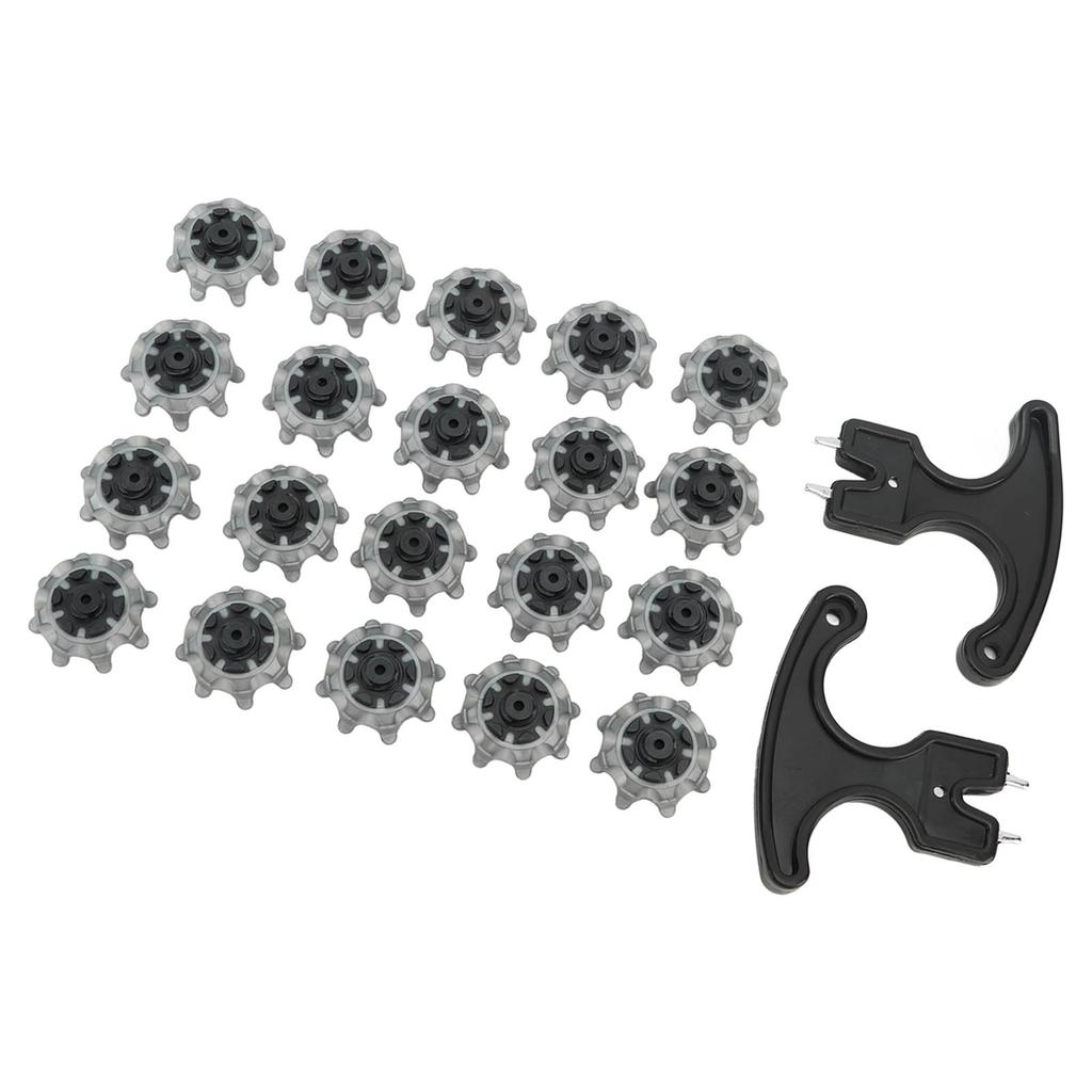 20PCS Golf Spikes Replacement with Nail Puller TPU Easy To Replace Anti Skid Golf Studs for Golf