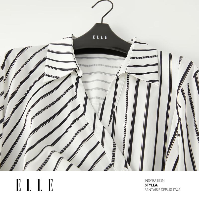 ELLE French Striped Shirtdress