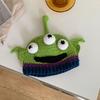 Adult's Cartoon for Monster Shape Knitted Hats All-match Hat Warmer Knitted Cosplay Cap Winter Holiday Gifts for Unisex