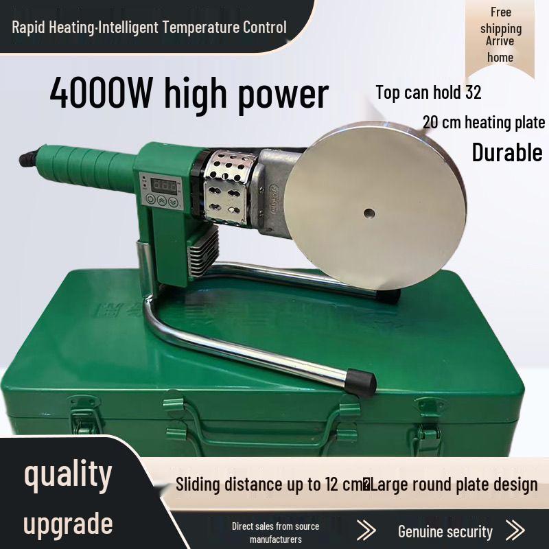 Leistungsstarkes Heißschmelz-Schweißgerät PE110 PPR für Wasserrohre im Wasserkraftbau