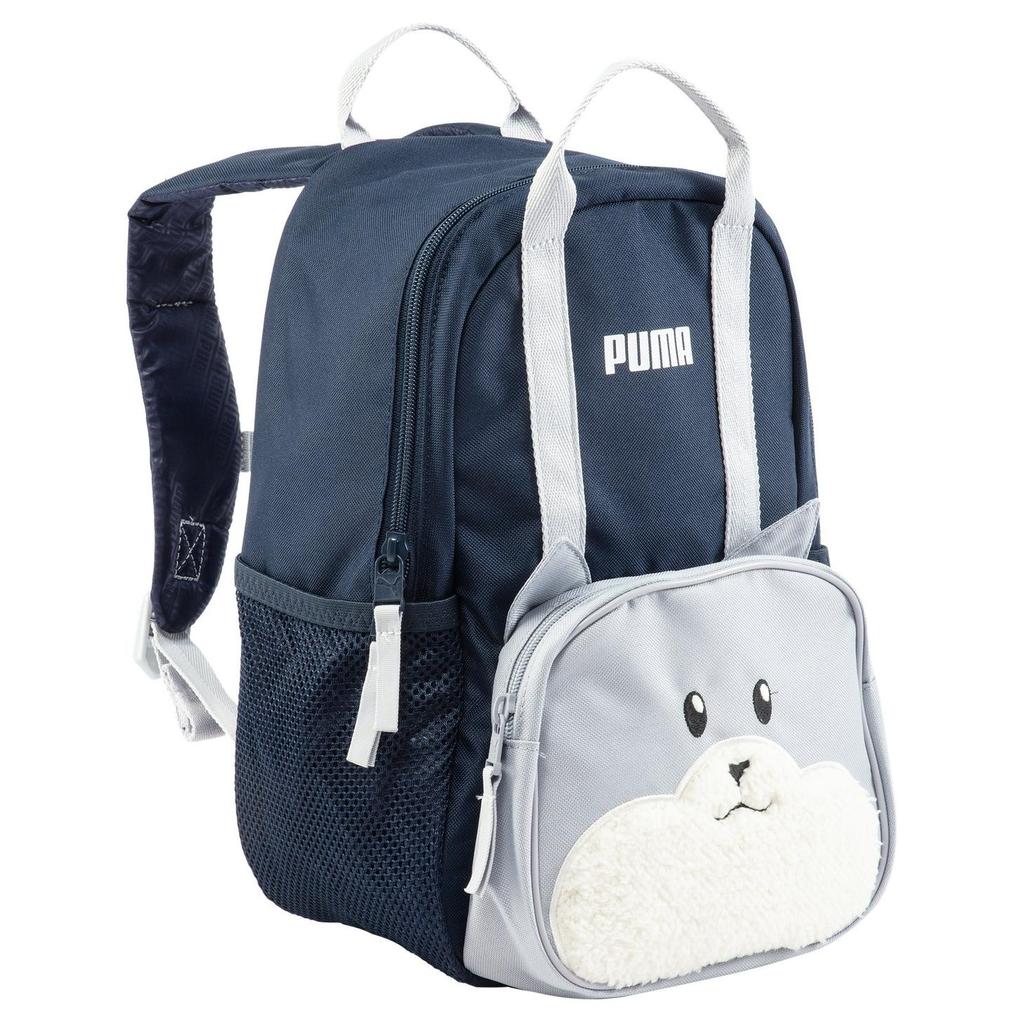 New PUMA Fabric Backpack Regular Unisex Marine Blue & Light Gray 090401-05