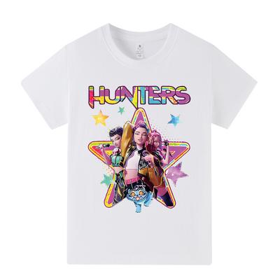 A1197 Kids Boys Girls Kpop Rumi Zoey Mira Print Short Sleeves T-shirt