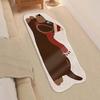 VIKAMA Cartoon Dachshund Long Runner Rug Bedside Anti-Slip Mat for Bedroom Soft Balcony & Living Room Carpet Home Decor