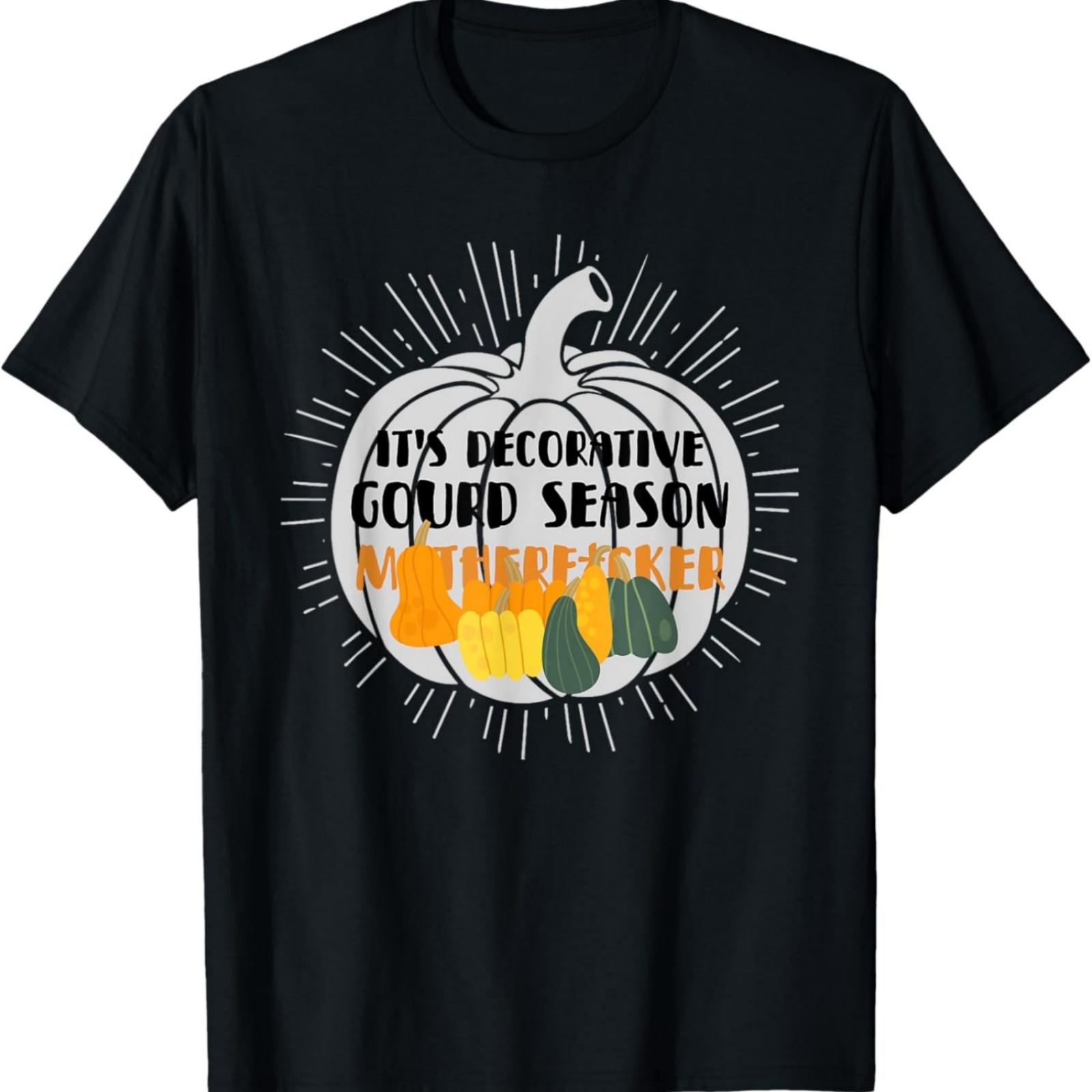 It s Decorative Gourd Season Funny design T-Shirt XXXXXL разноцветный