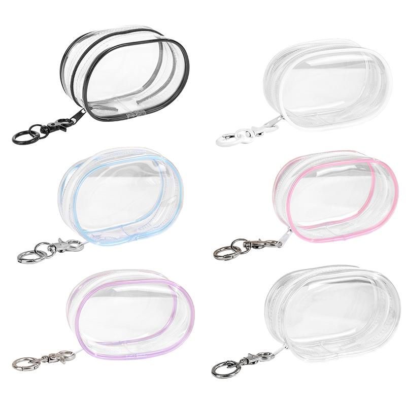 1Pc PVC Transparent Storage Bag Cute Jewelry Wallet Doll Display Out Bag Thickened Keychain Storage Box