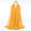 New Crinkle Cotton Scarf Head Hijab Wrap Solid Women Plain Shawls Foulard Femme Lady Headband Muslim Hijabs Store