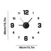 3D DIY Wall Clock Arabic Numerals Clock Frameless Mirror Surface Wall Sticker Home Decor for Living Room Bedroom