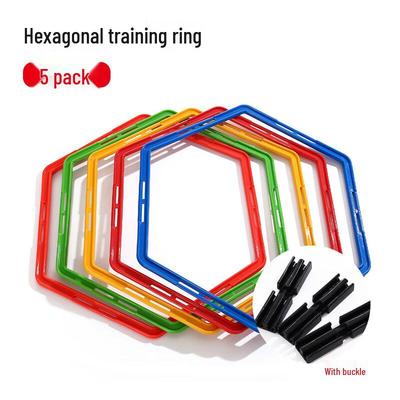 Hexagonal Agility Training Rings Set