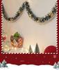 Christmas Decoration Garland: Ribbon, Leaves, Snowflakes, Tinsel, for Windows and Trees.