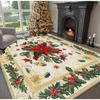 Christmas Luxurious Carpet Theme Indoor Area Living Room Mat Edge Large Mat Suitable for Bedroom Mats Window Sill Holiday Rugs