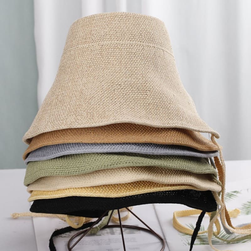 

LALA Knit Wide Bonnet Hat black