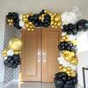 51Pcs Metallic Gold White Balloons Pearl Latex Balloon Gold Confetti Balloons for Birthday Weddings Baby Shower Party Decor