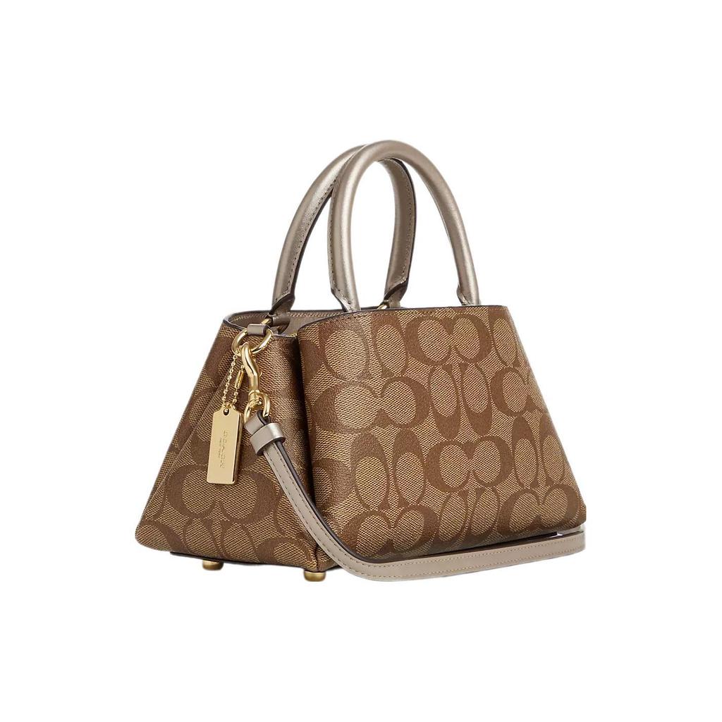 COACH Zuri Cow Leather Shoulder Bag, Crossbody Bag Small Women's Champagne CN308-IMOHY