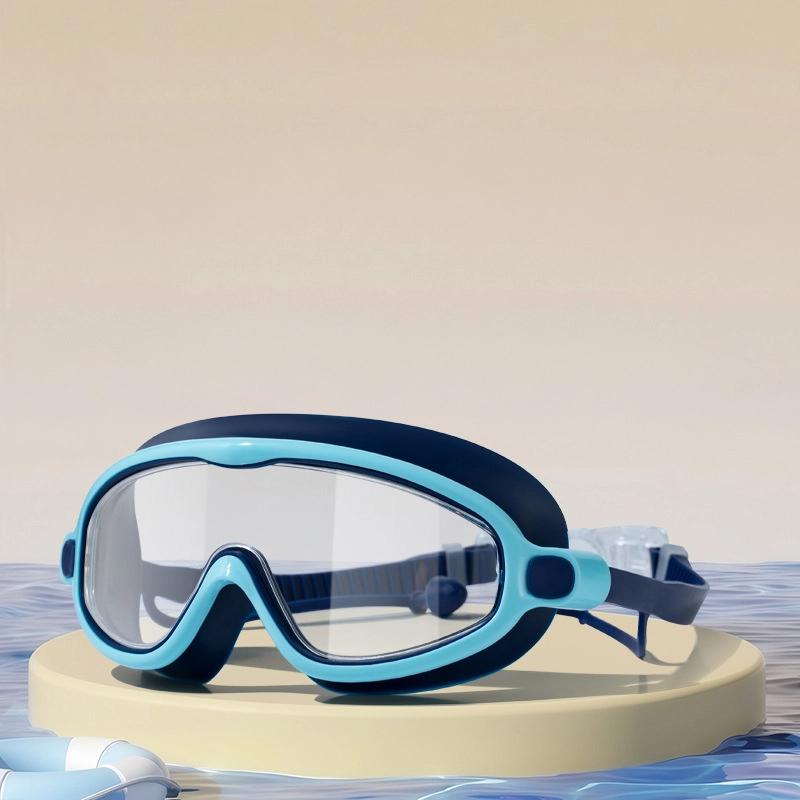 

Дитячі плавальні окуляри з великою оправою, що не запотівають, водонепроникні, дитячі плавальні окуляри для хлопчиків і дівчаток, багатоколірні на вибір