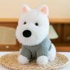 Cute Bow West Highland Dog Doll Backpack Scribbled Puppy Clothes Plush Toy