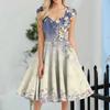 Women's Casual Fashion V-Neck Sleeveless  Printed Mid-Length Dress