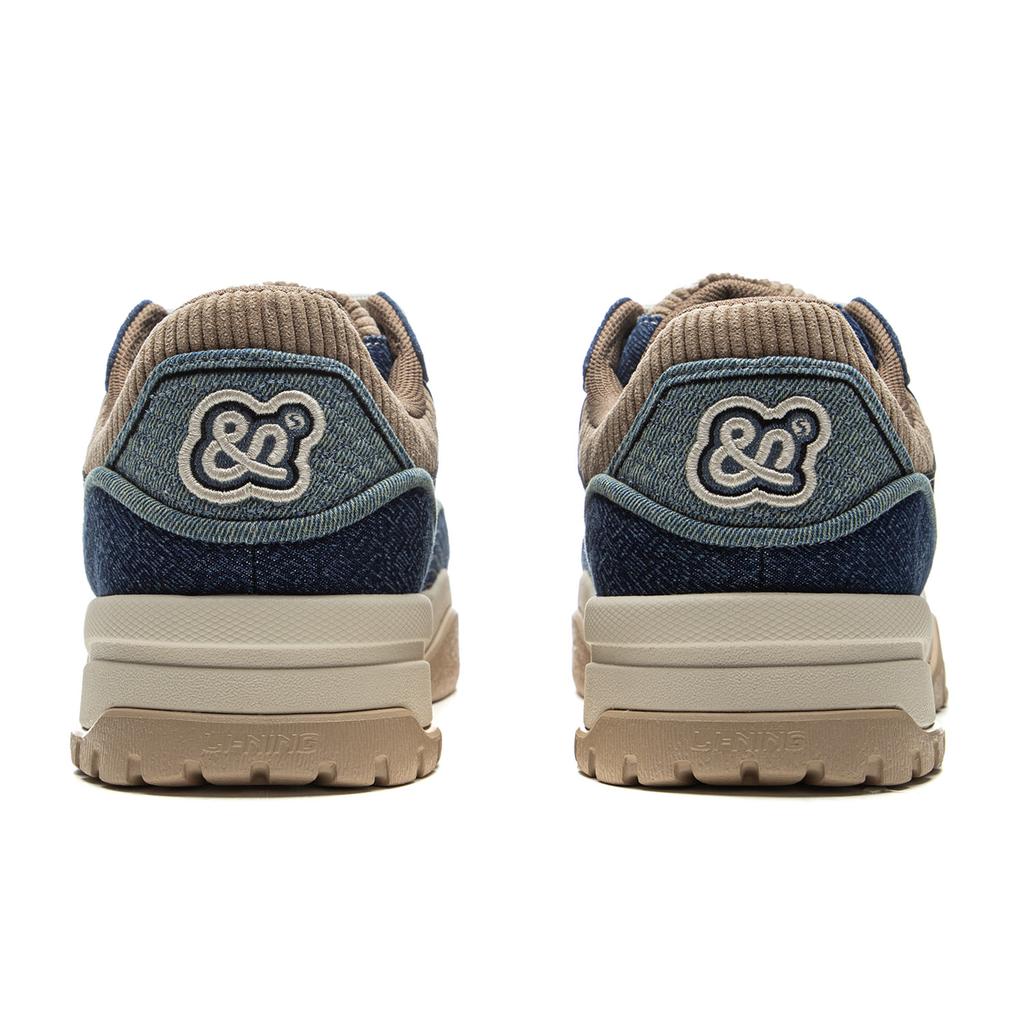 Li Ning Klassische Mode Trendige Dicke Sohle Höhenerhöhend Schlankmachend Vielseitige Brotschuhe Herren Sneaker Blau Schwarz AGCV059-3