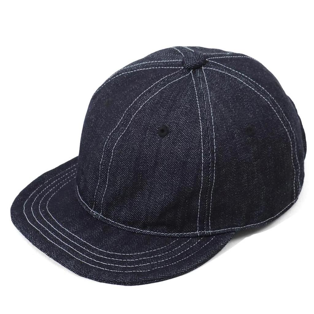 Kojima Genes 6-Panel Cap, Indigo Denim, Adjustable Strap, Soft Unstructured Brim, Made In Japan Okayama, RNB-9078