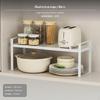 Adjustable Kitchen Cabinet Shelf, Carbon Steel Organizer Rack, Expandable Storage Stand,
