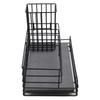 Dishwashing Area Sink Holder Water Absorbent Tray Carbon Steel Sponge Rack Sink Drainer 24x14x13.5cm Diatomite Stone Tray