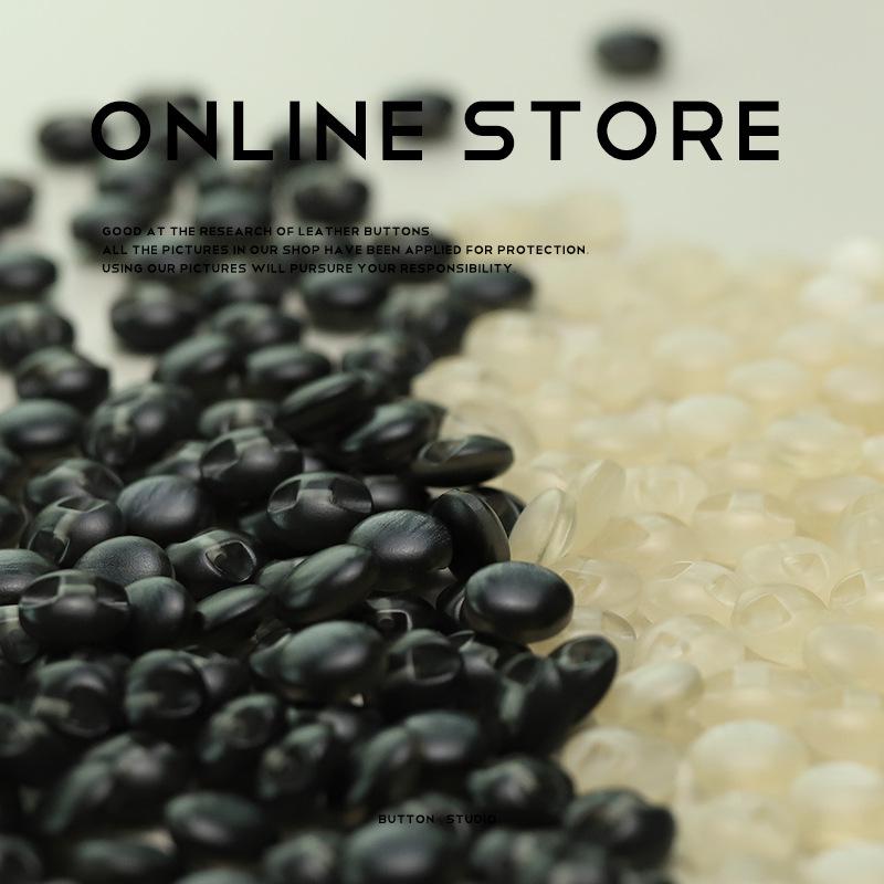 

5Pcs Dark Eye Resin Buttons Niche Simple Design Clothes Decorative Buttons Shirt Knitted Cardigan Sleeve Collar 1 #[DF1027 #dark eye brushed black] 11mm
