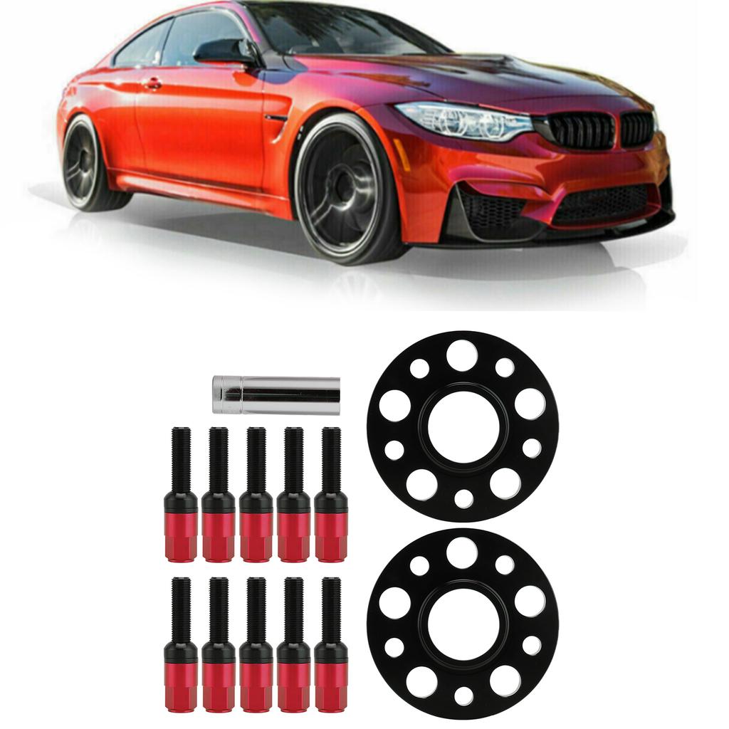 Wheel Spacer Kit 5x112 with 15mm Flange M12x1.5 Bolt Replacement for Mercedes Benz
