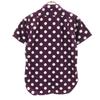 KATO Dot Pattern Short Sleeve Cotton Shirt XS Purple Polka Dot Men's Used