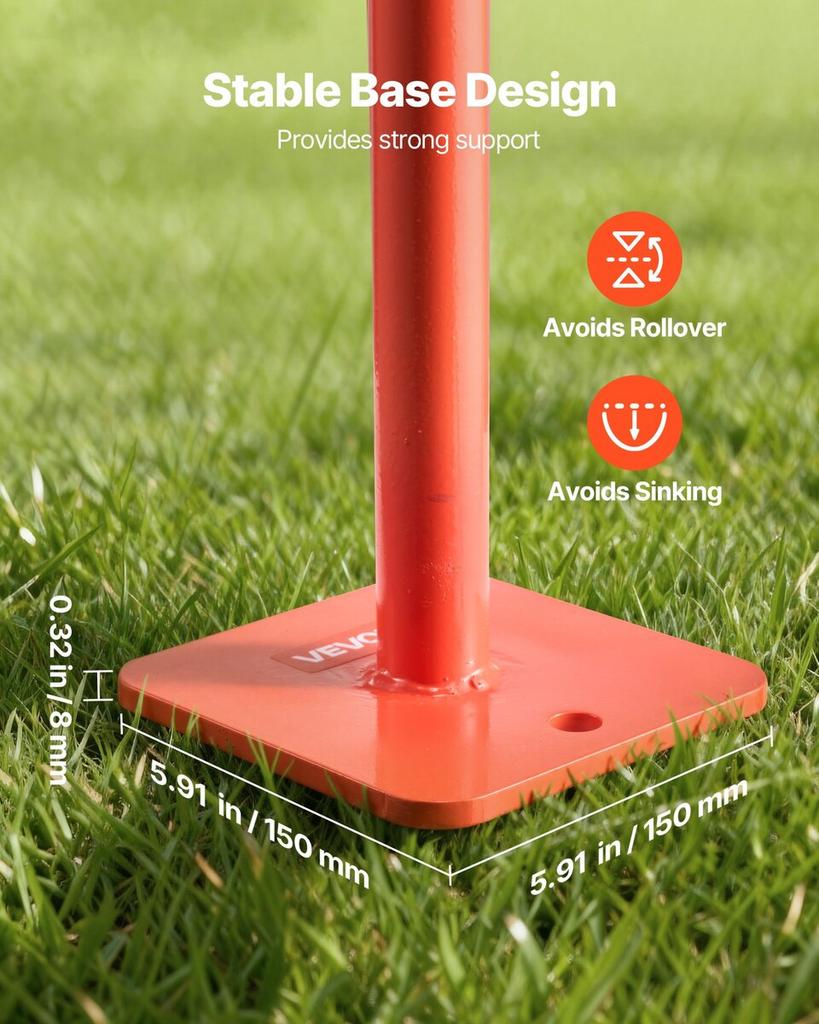 91.4 cm T Post Puller, Heavy Duty Steel Fence Post Puller, 300 kg Load Capacity, Labor-Saving T-Post Remover Tool for Round Fence Posts, Sign Posts &