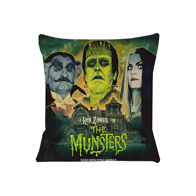 The Munsters Horror Movie Cushion Cover for Sofa Pillow Case Cover Seat Car Throw Pillowcase 45x45cm For Home Decorative SJ697