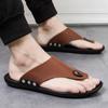 Fashion Men Sandal Summer Leisure Beach Holiday Sandals Man Flip Flops 2025 Indoor Outdoor Shoes Male Comfortable Casual Sandals