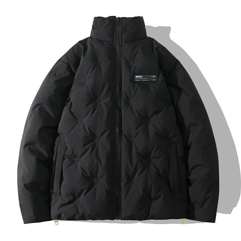 Mens Stand Collar Down Jacket 90% White Duck Warm Winter Coat Casual Loose Fit Youth