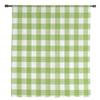 Tratamento de Janela Xadrez Verde Branco Tule Cortinas Voil Modernas para Cozinha Sala de Estar Cortinas de Decoração para Quarto