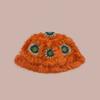 Fashion Rabbit Fur Patchwork Knit Bucket Hat Women Warm Fall Winter Large Head Size Face Slimming