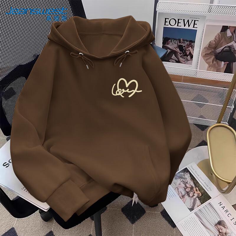 Jeanswest Women's Heartline Gold Hooded Sweatshirt