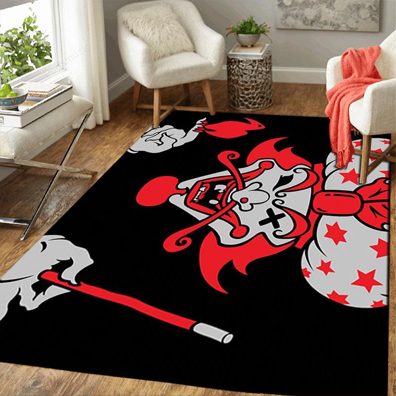 Magician clown (red) Rug Floor Mat for Living Room or Bedroom Soft and Comfortable Carpet a Gift for Birthday and Holiday.MFF0918438