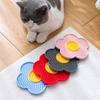 SW Pet Silicone Licking Pad Christmas Tree Flower Shape Cat Dogs Slow Feeder Plate for Pet Sucker Food Training Feeding Mat Bowl
