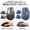 ELECOM Wireless Bluetooth Medium 5 AskDoctors EX-G Mouse, Quiet, Size, Buttons, Multi-Pairing, Certified, Antibacterial, Blue, M-XGM30BBSKBU