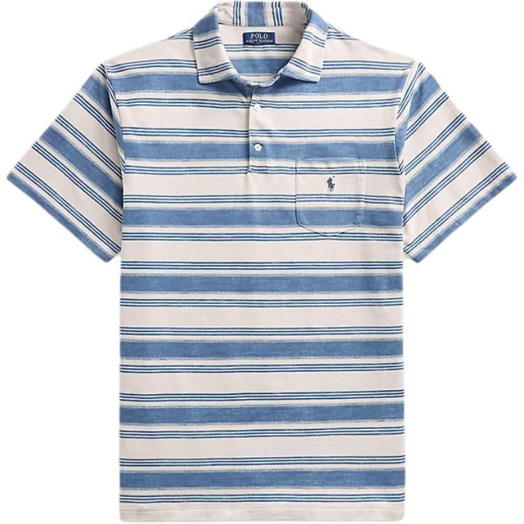 Polo Ralph Lauren Striped Mesh Short Sleeve Polo Shirt Men Tops Multicolor 711941529-001