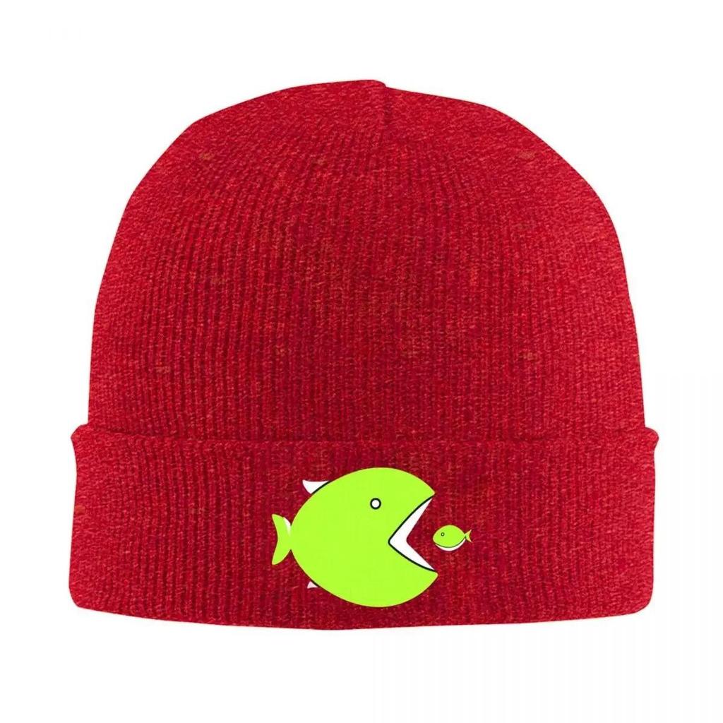 new BIG FISH Pixels Fishing Logo Hat Autumn Winter Beanies New Gunki Caps FeUnisex Unisex Acrylic Knitted Hat