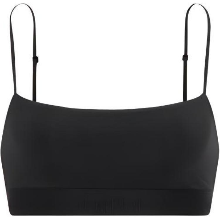 

Calvin Klein Solid Color Logo Embroidered Thin Strap Sports Bra Women underwear QF6720-BAE S