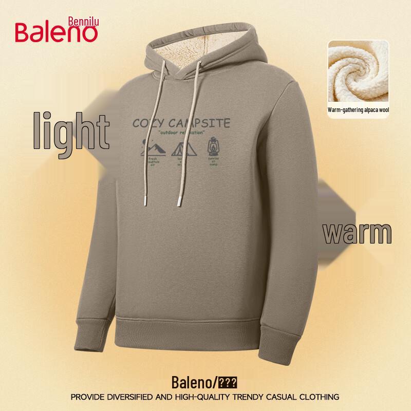 

Baleno Men s Winter Fleece Hooded Sweatshirt L