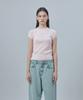 REST&RECREATION Raglan Half Sleeve Knit Top - Pink