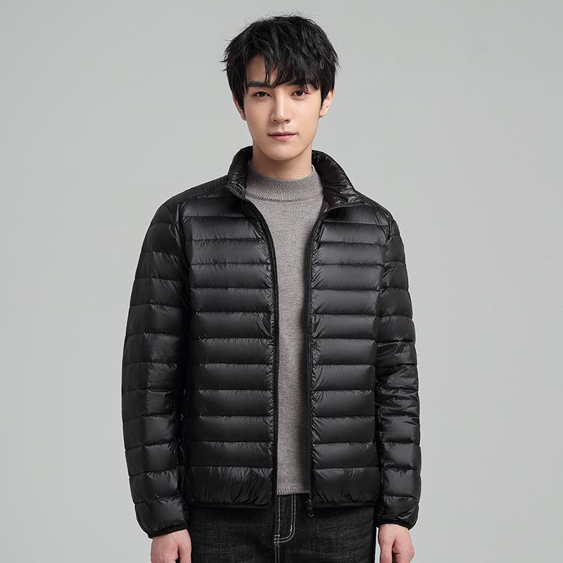 Men's 2025 Lightweight Hooded Down Jacket - New Arrival Winter Stand Collar Short Outerwear