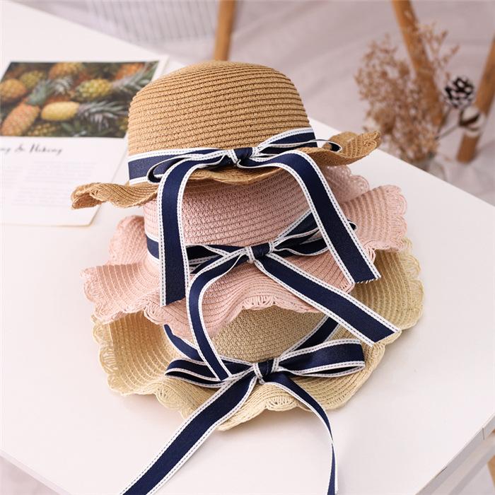 Babyhut für Eltern und Kind süß super süß Mädchen Prinzessin Strohhut Fischerhut Frühling und Herbst Kinder Sonnenhut Sommer Trend Erwachsene