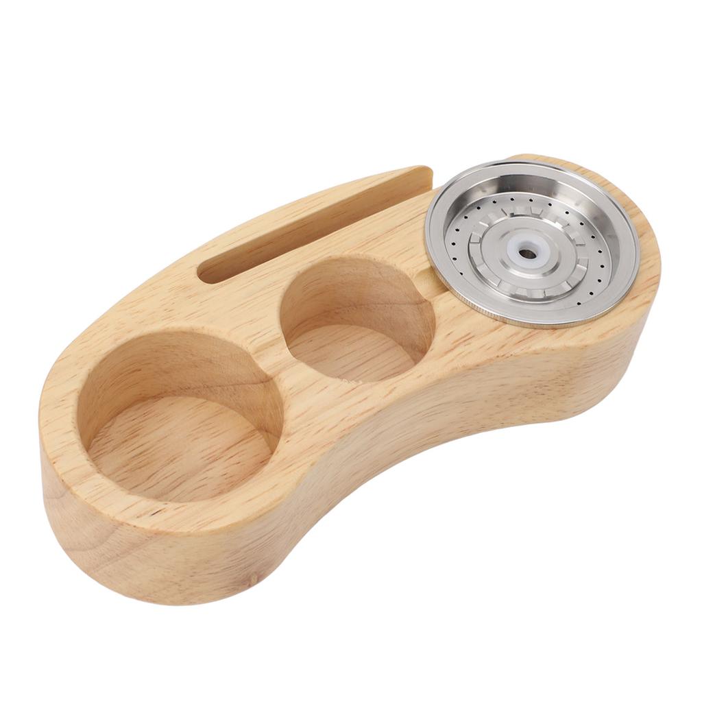 Wood Coffee Capsules Holder Multipurpose Space Saving Stable Base Coffee Capsules Filling Storage