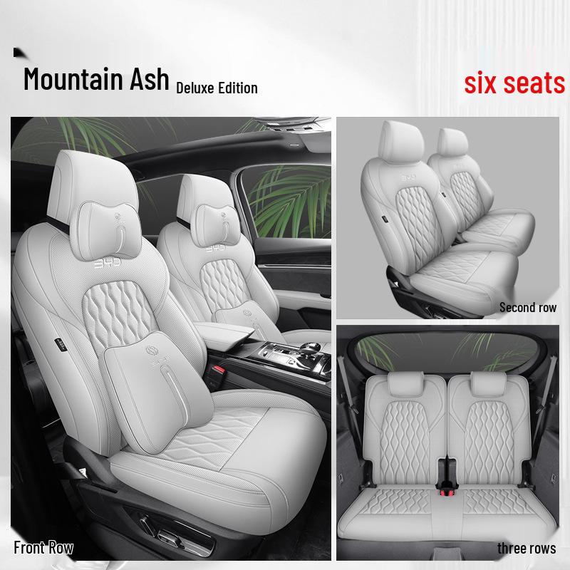BYD Tang Full Leather Car Seat Cushion: Fits 5, 6, 7-Seater Models